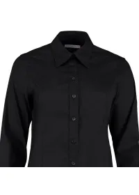 Ladies Long Sleeve Oxford Shirt Kustom Kit KK702