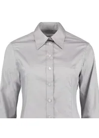 Ladies Long Sleeve Oxford Shirt Kustom Kit KK702