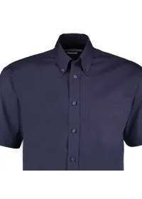 Embroidered Short Sleeve Oxford Shirt Kustom Kit KK109