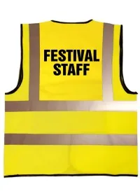 Festival Staff Printed Hi Vis Vest