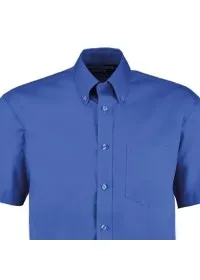 Embroidered Short Sleeve Oxford Shirt Kustom Kit KK109