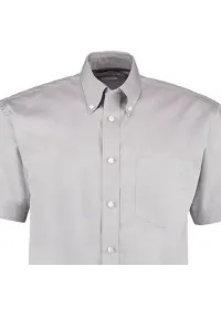 Embroidered Short Sleeve Oxford Shirt Kustom Kit KK109