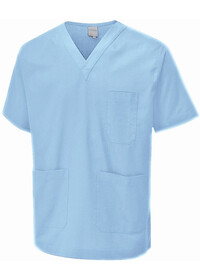 V Neck Scrub Tunic Uneek UC921 Sky Blue
