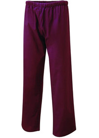 Elasticated Scrub Trousers Uneek UC922 Burgundy