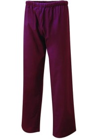 Elasticated Scrub Trousers Uneek UC922 Burgundy