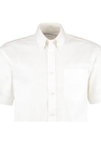 Embroidered Short Sleeve Oxford Shirt Kustom Kit KK109