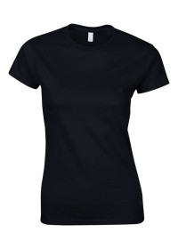 Ladies Softstyle Fitted Tee Shirt GD072 Black