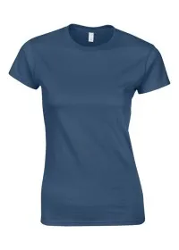 Ladies Softstyle Fitted Tee Shirt GD072 Indigo Blue