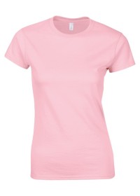 Ladies Softstyle Fitted Tee Shirt GD072 Light Pink