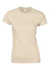 Ladies Softstyle Fitted Tee Shirt GD072 Sand