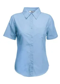 Fruit of the Loom SS014 Ladyfit poplin short sleeve shirt