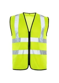 Custom Printed Hi Vis Vest with Zip