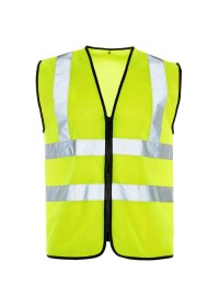 Custom Printed Hi Vis Vest with Zip