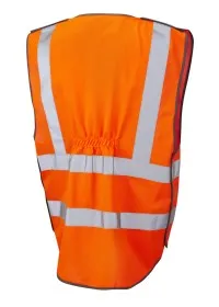 Orange Pull Apart Railway Hi Vis Vest with pockets