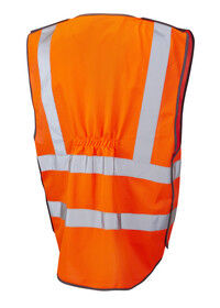 Orange Pull Apart Railway Hi Vis Vest with pockets