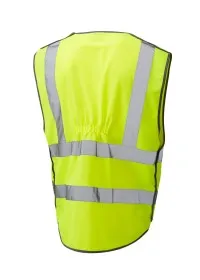 Yellow Pull Apart Hi Vis Vest with pockets