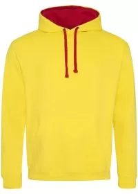 Custom Printed Two Colour Hoodie Awdis JH003