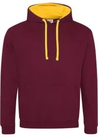 Custom Printed Two Colour Hoodie Awdis JH003