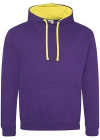 Custom Printed Two Colour Hoodie Awdis JH003