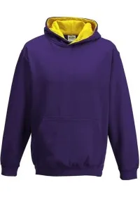 Kids Custom Printed Two Tone Hoodie Awdis JH03J