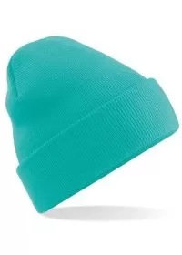 Embroidered Knitted Beanie Hat Beechfield BC045 Mint