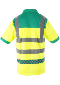 Paramedic Hi Vis Poloshirt Yellow and Green ITEM175