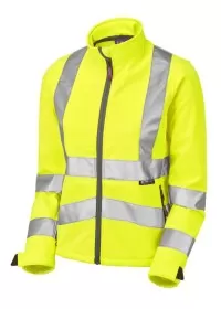 Ladies Hi Vis Softshell Jacket Leo SJL01 EcoViz Yellow