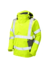 Breathable Hi Vis Jacket Yellow Leo J04