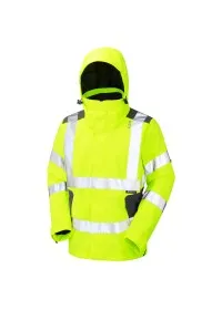 Breathable Hi Vis Jacket Yellow Leo J04