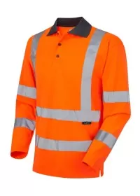 Hi Vis Long Sleeve Polo Shirt Class 3 LEO P06