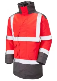 Hi Vis Jacket Leo Tawstock A01 Red Grey