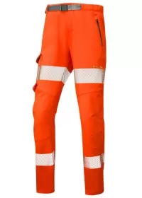 Ladies Hi Vis Stretch Cargo Trousers Leo WTL01 EcoViz
