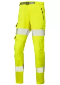Ladies Hi Vis Stretch Cargo Trousers Leo WTL01 EcoViz