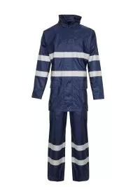 Hi Vis 2 Piece Rain Suit trousers and jacket