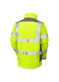 Breathable Hi Vis Jacket Yellow Leo J04