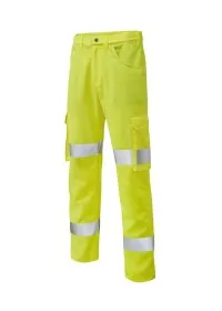 Lightweight Hi Vis Cargo Trouser Class 1 - Leo CT03 Yellow