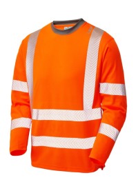Hi Vis Long Sleeve Coolviz T Shirt EcoViz Leo T08
