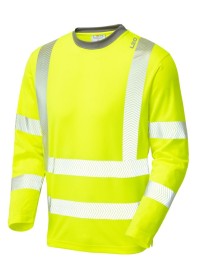 Hi Vis Long Sleeve Coolviz T Shirt EcoViz Leo T08