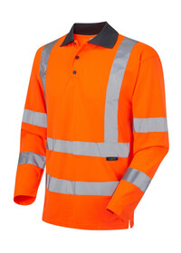 Hi Vis Long Sleeve Polo Shirt Class 3 LEO P06