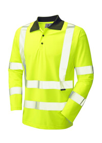 Hi Vis Long Sleeve Polo Shirt Class 3 LEO P06