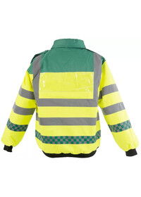 Paramedic Hi Vis Bomber Jacket Yellow and Green ITEM170