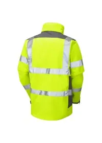 Breathable Hi Vis Jacket Yellow Leo J04
