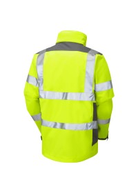 Breathable Hi Vis Jacket Yellow Leo J04
