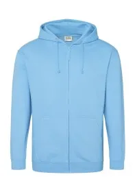 Custom Printed Zipped Hoodie Awdis JH050