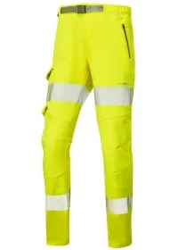Ladies Hi Vis Stretch Cargo Trousers Leo WTL01 EcoViz