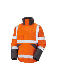 Leo Hi Vis Superior Bomber Jacket Class 3  - J02 Orange