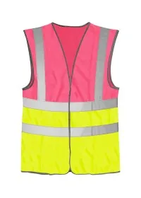 Pink and Yellow Hi Vis Vest