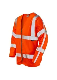 Leo Hi Vis LFS Sleeved Waistcoat Class 3 - S15 Orange