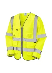 Leo Hi Vis Coolviz Sleeved Superior Vest Class 3 - S20 Yellow