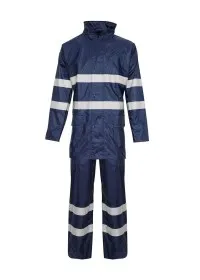 Hi Vis 2 Piece Rain Suit trousers and jacket